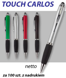 długopisy z gumką TOUCH CARLOS